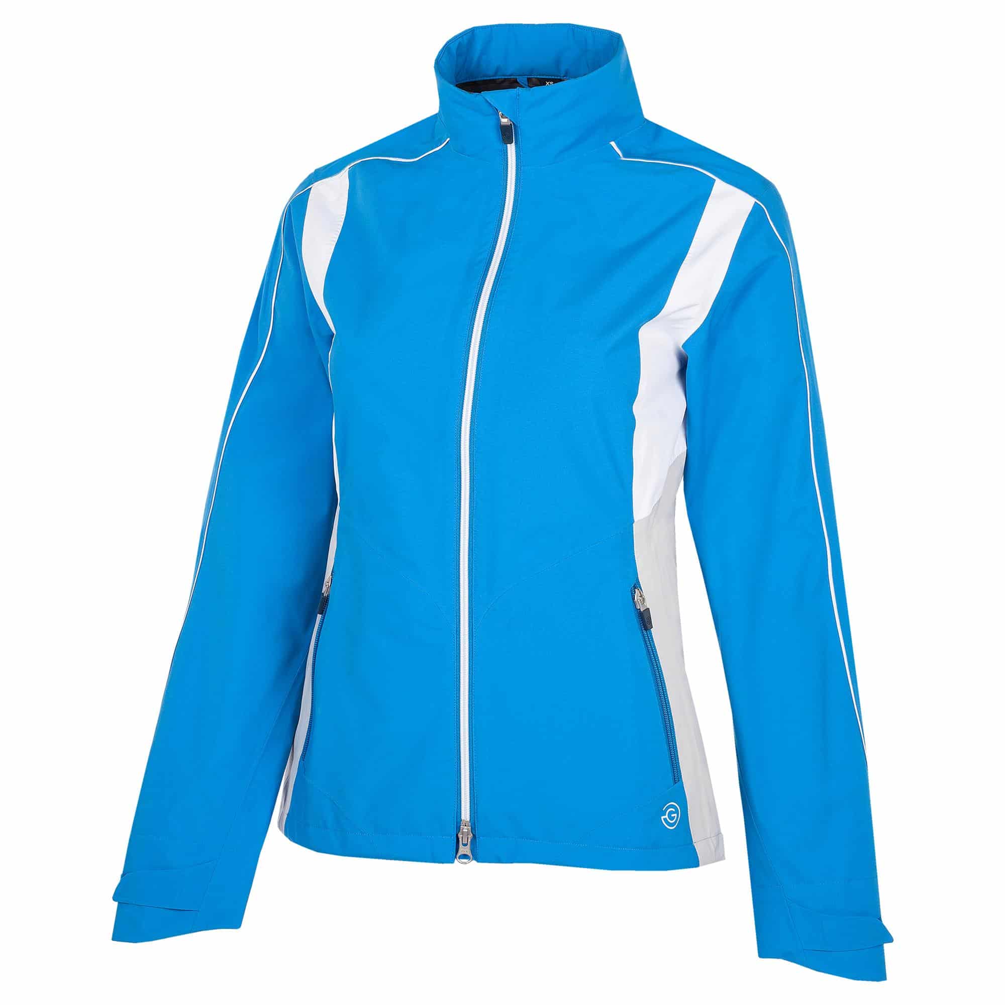 Galvin Green Ally Paclite Gore-Tex Ladies Waterproof Golf Jacket Blue/Cool Grey/White